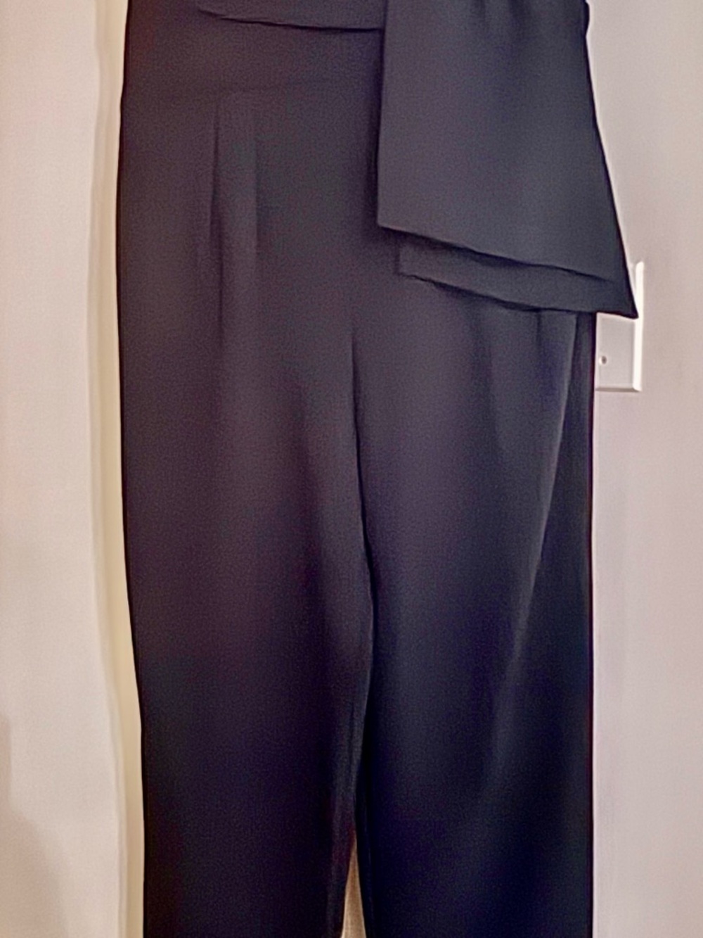 Eliza J. Strapless Black Jumpsuit with Waist Sash - Picture 5 of 5